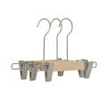 Deluxe style wooden baby hangers clothes without painting for display